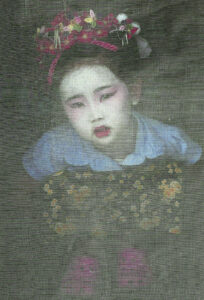 入選「祭りの少女」吉岡邦好